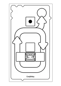 Black and white card image